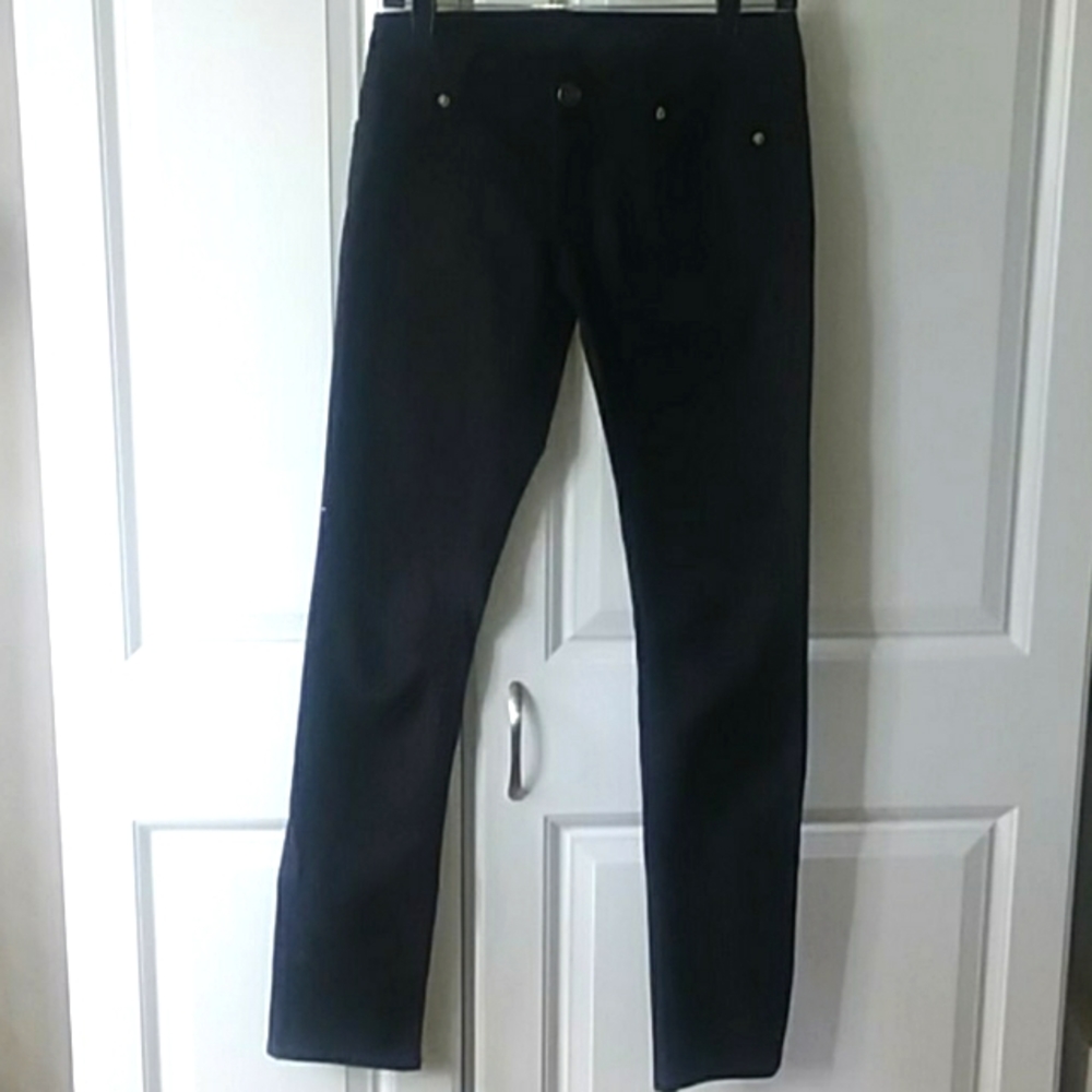 Black denim jeans